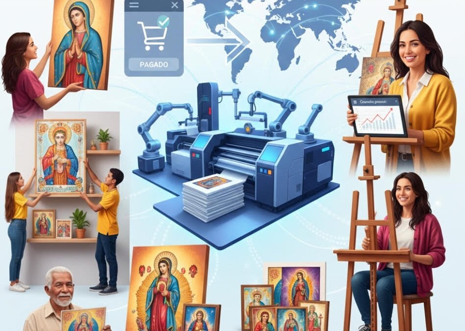 Comprar arte religioso impreso en volumen con Divinia.art